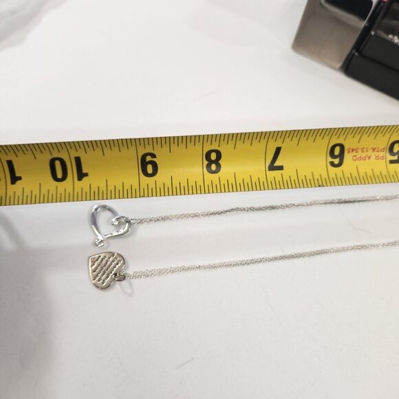 Avon Sterling Silver Necklace Bundle of 4 Hearts Angel Elephant Luxe - Picture 10 of 10